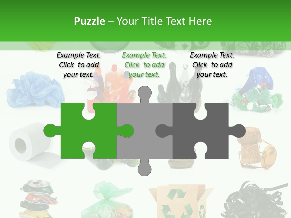 Recycle Cardboard Refuse PowerPoint Template