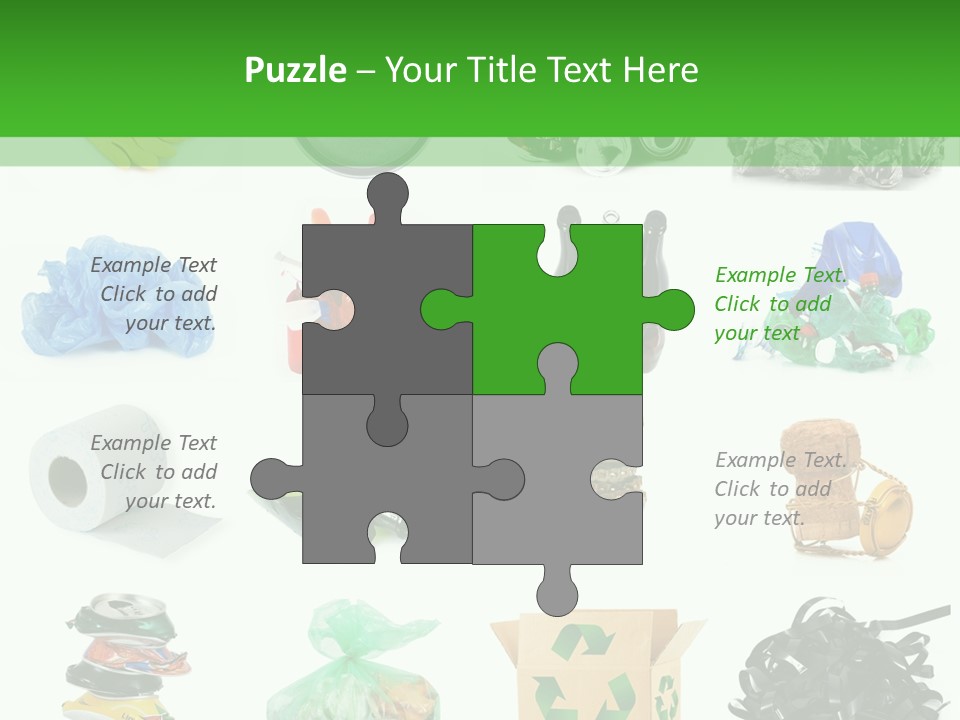 Recycle Cardboard Refuse PowerPoint Template