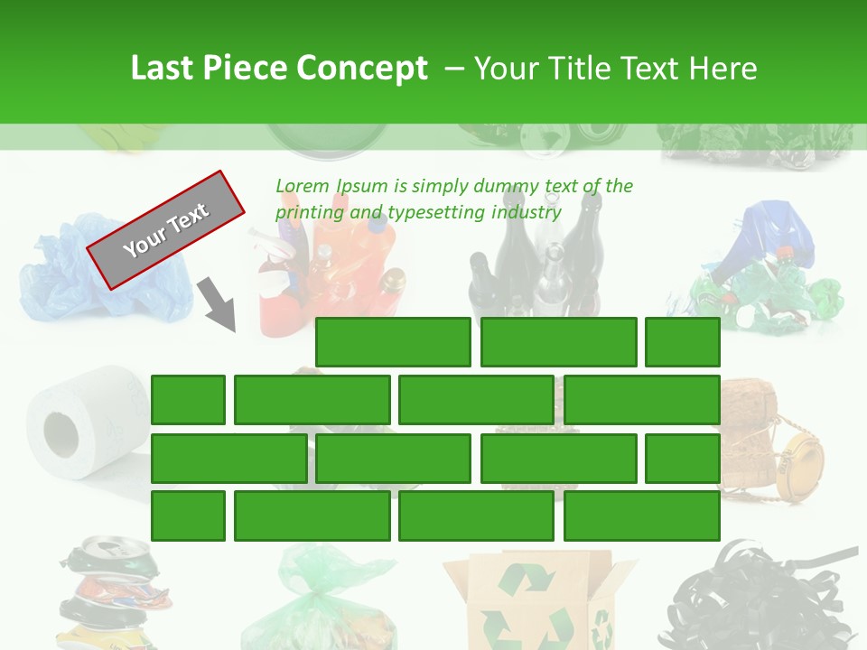 Recycle Cardboard Refuse PowerPoint Template