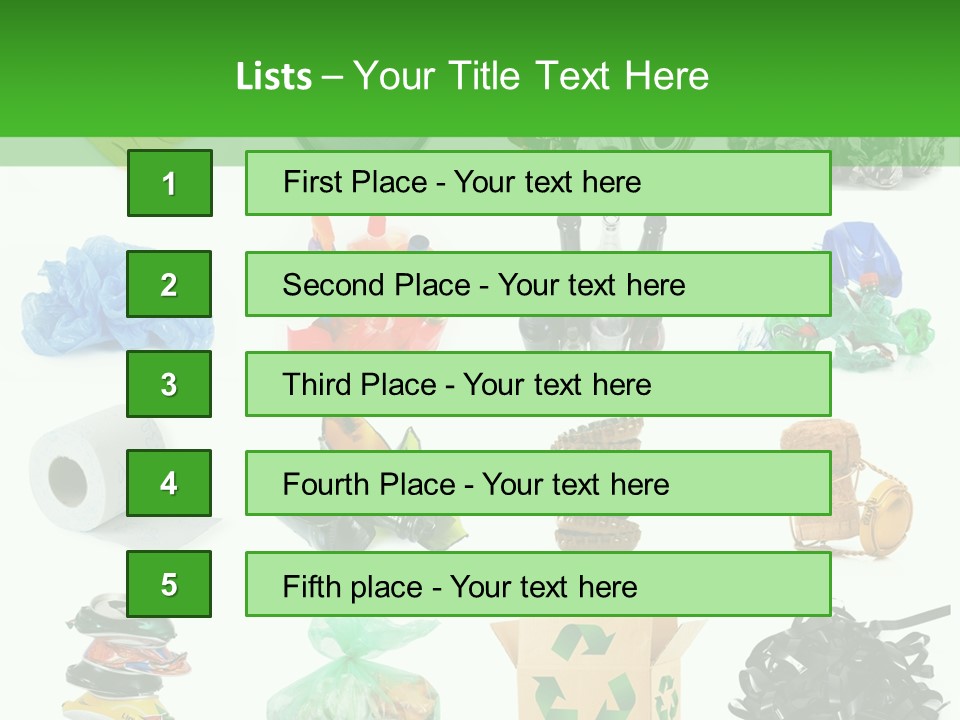 Recycle Cardboard Refuse PowerPoint Template