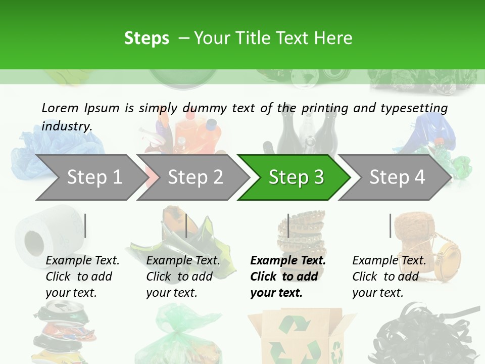 Recycle Cardboard Refuse PowerPoint Template