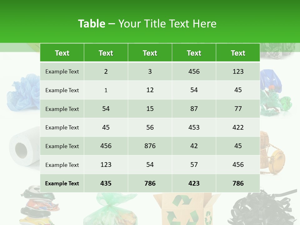 Recycle Cardboard Refuse PowerPoint Template