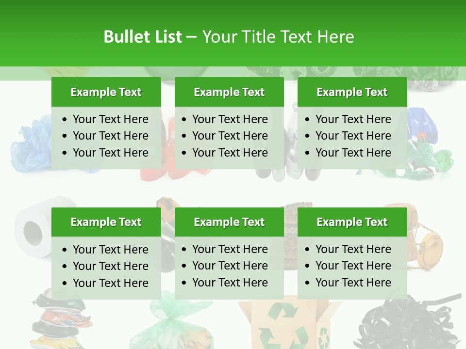 Recycle Cardboard Refuse PowerPoint Template