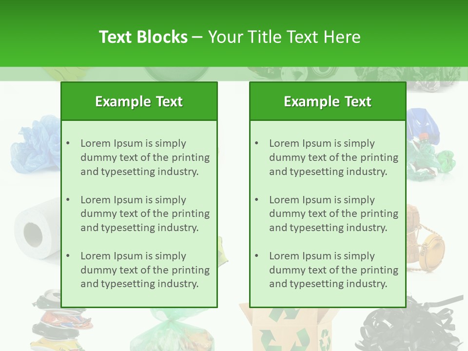 Recycle Cardboard Refuse PowerPoint Template