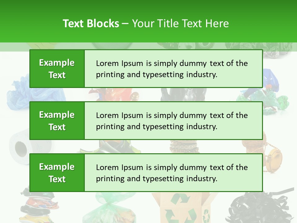Recycle Cardboard Refuse PowerPoint Template