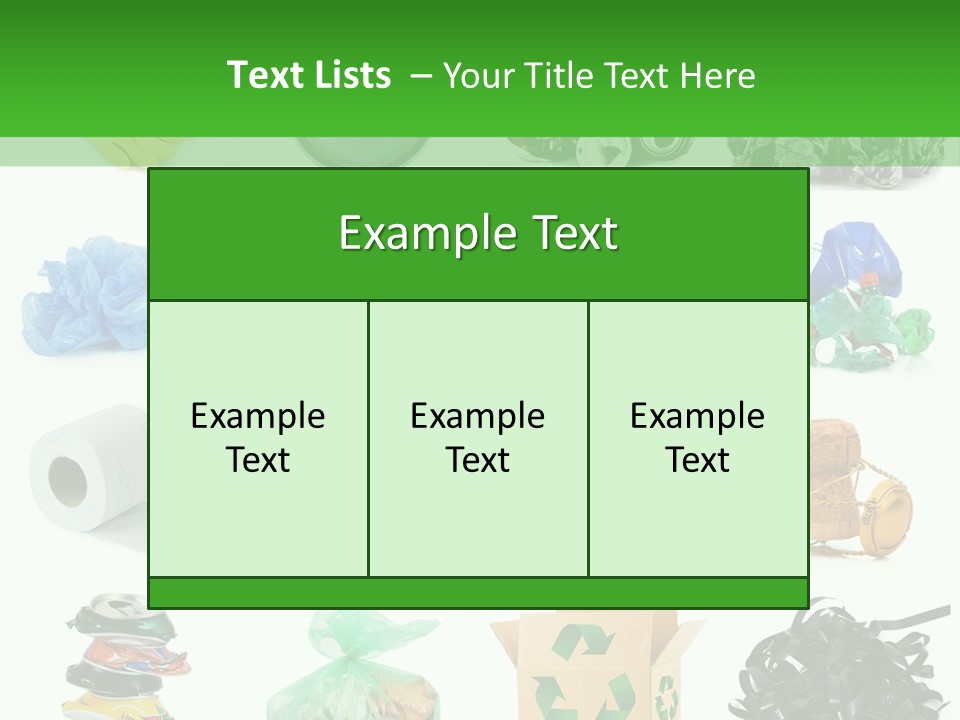 Recycle Cardboard Refuse PowerPoint Template