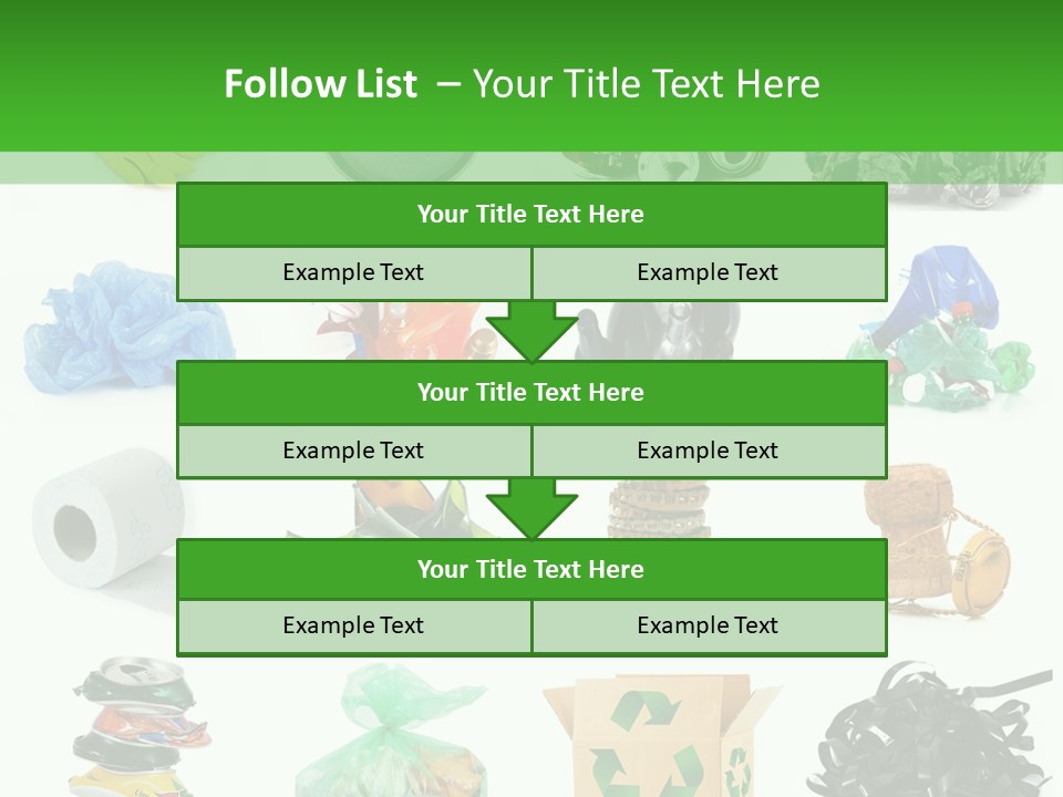 Recycle Cardboard Refuse PowerPoint Template