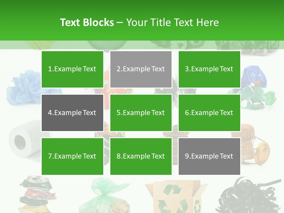 Recycle Cardboard Refuse PowerPoint Template