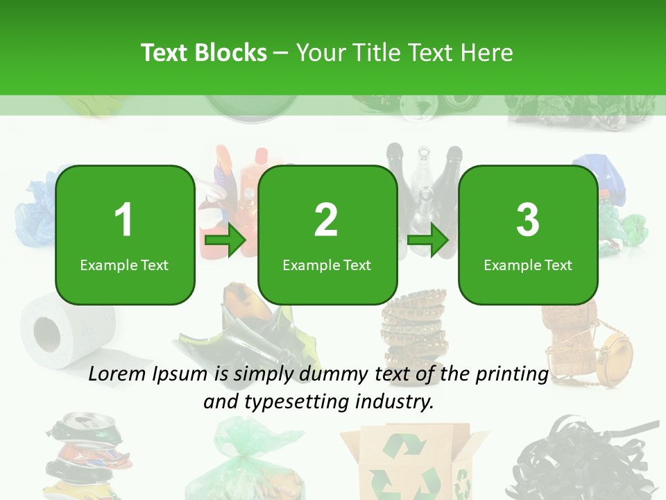 Recycle Cardboard Refuse PowerPoint Template