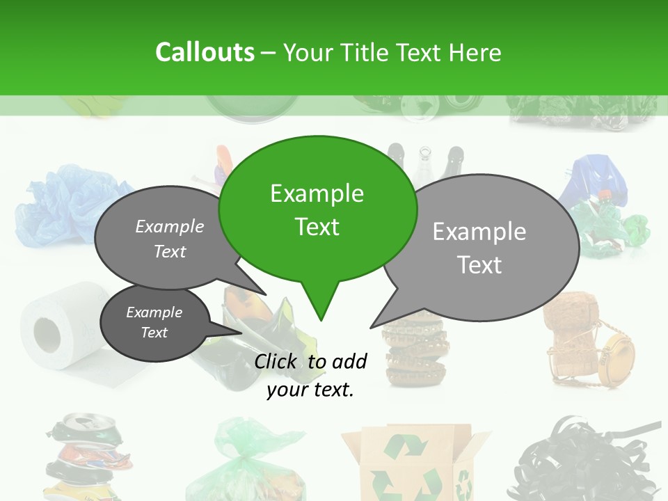 Recycle Cardboard Refuse PowerPoint Template