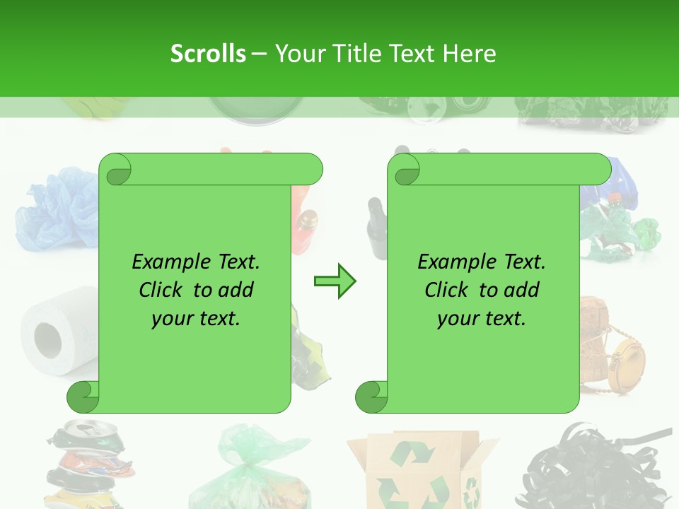 Recycle Cardboard Refuse PowerPoint Template