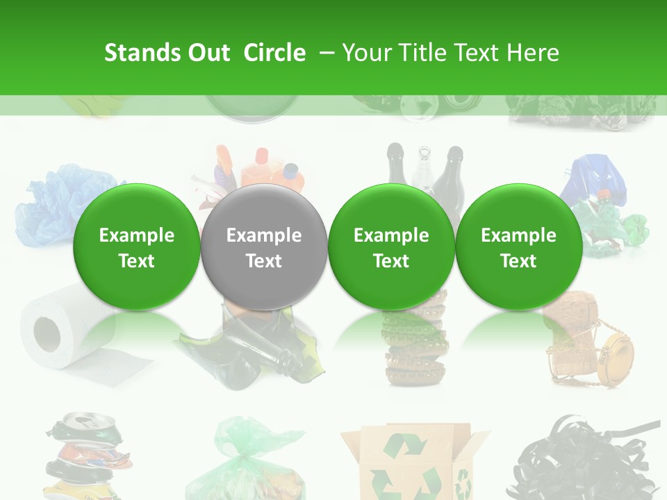 Recycle Cardboard Refuse PowerPoint Template