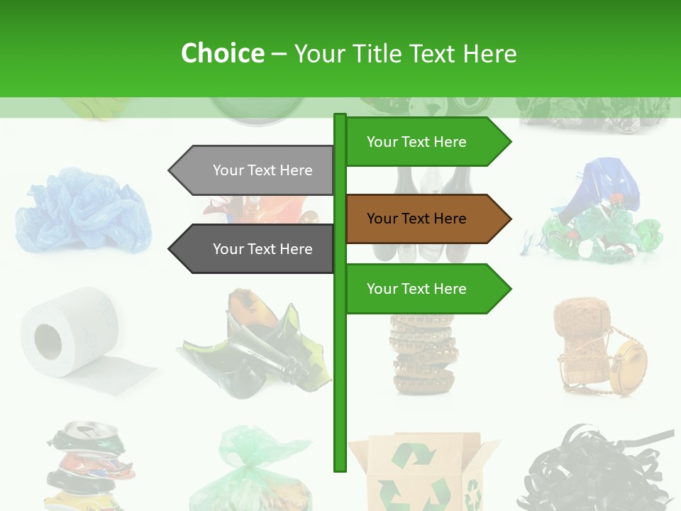 Recycle Cardboard Refuse PowerPoint Template