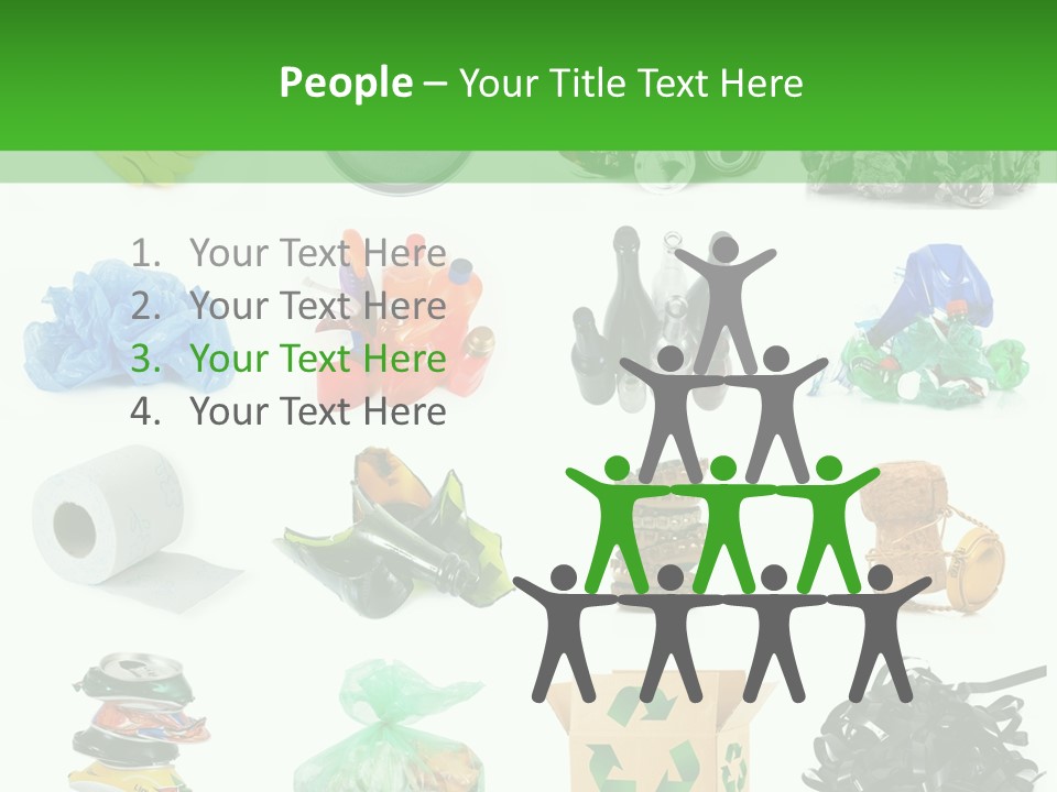 Recycle Cardboard Refuse PowerPoint Template