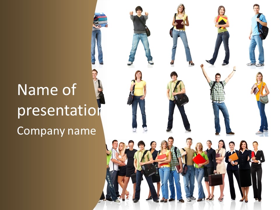 Student White Education PowerPoint Template