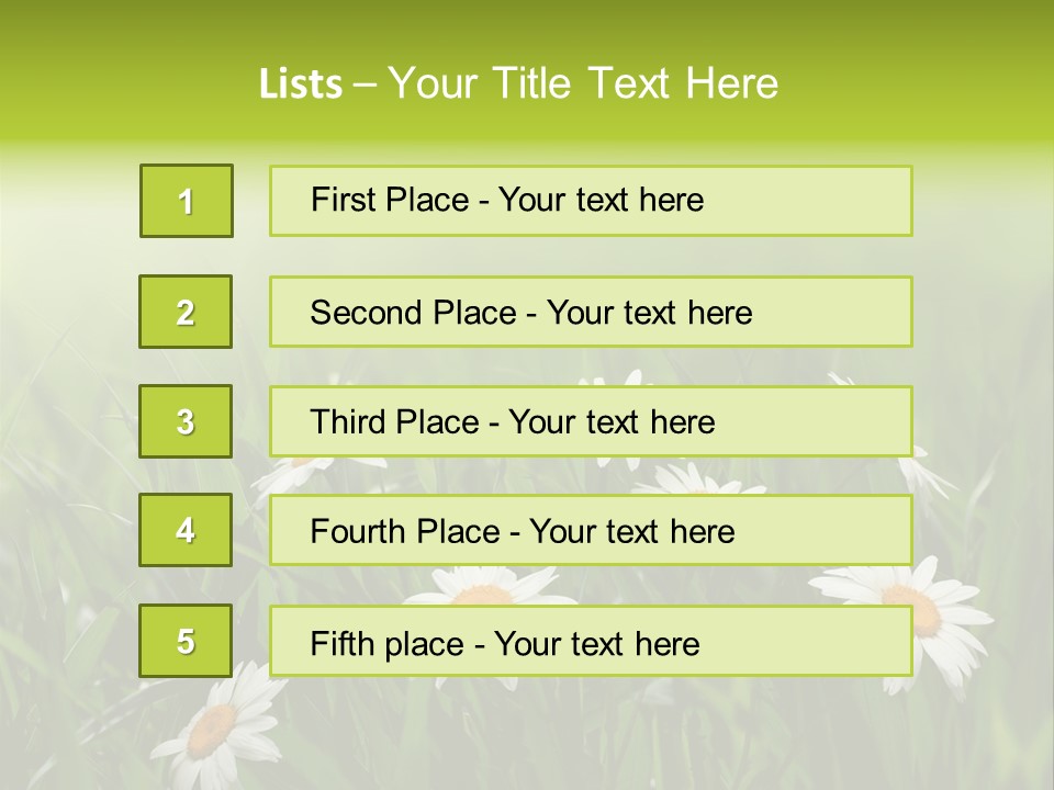 Daisy Beauty Herbal PowerPoint Template