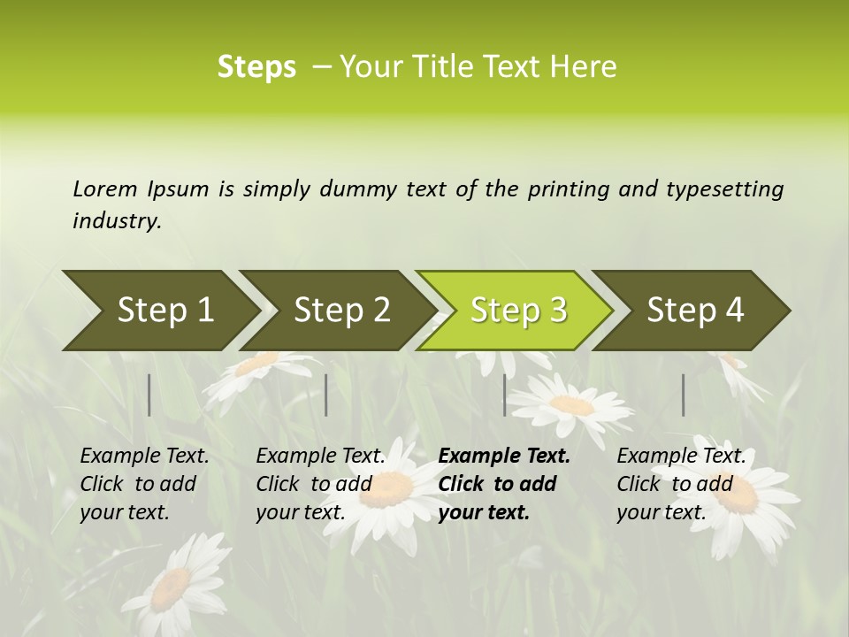 Daisy Beauty Herbal PowerPoint Template