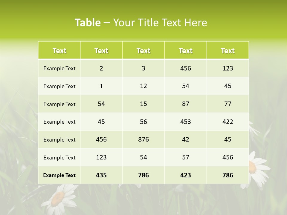 Daisy Beauty Herbal PowerPoint Template