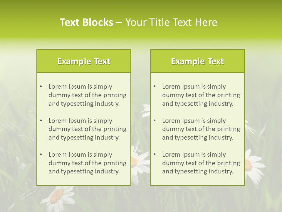 Daisy Beauty Herbal PowerPoint Template