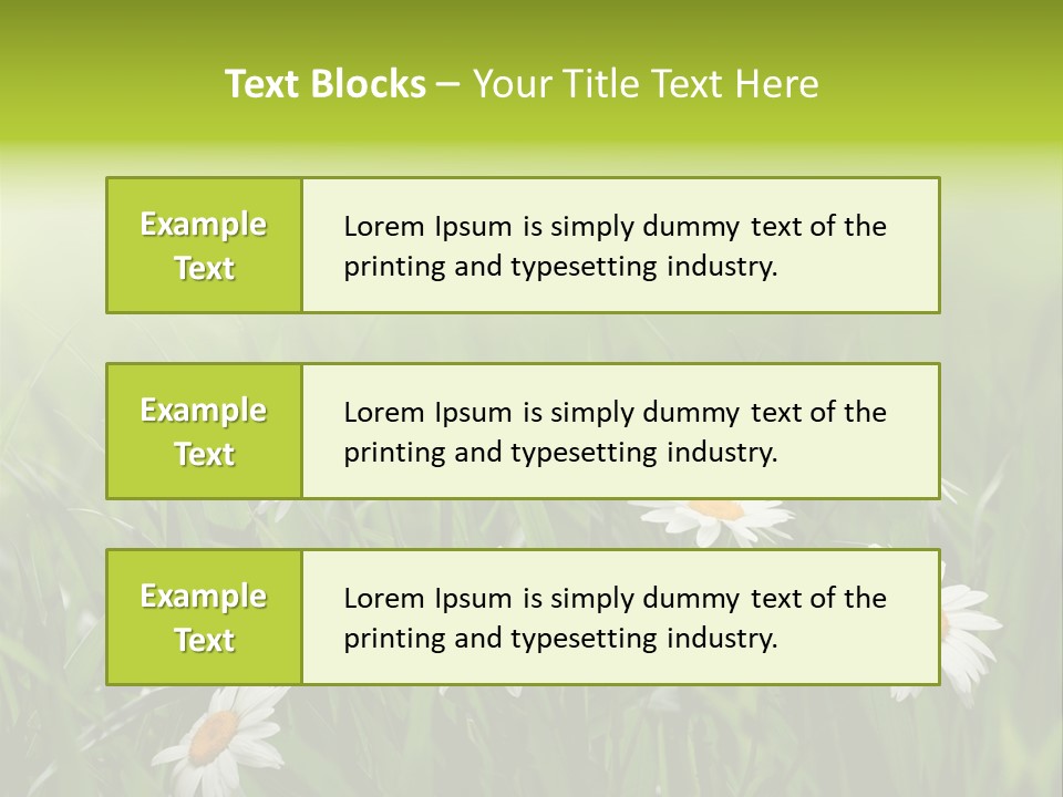 Daisy Beauty Herbal PowerPoint Template