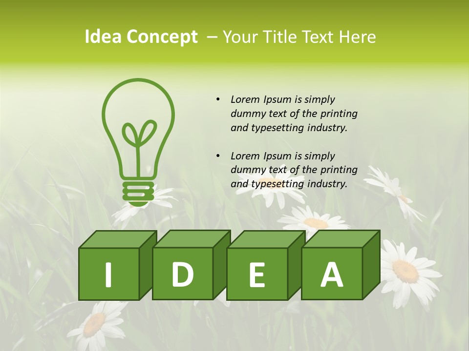 Daisy Beauty Herbal PowerPoint Template