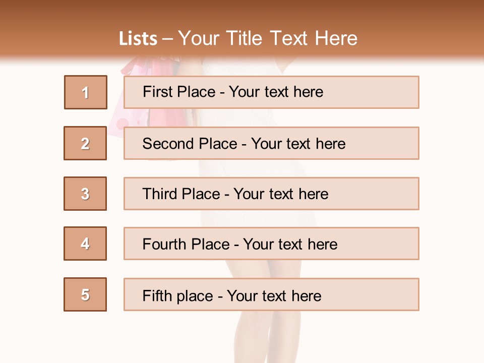 Retail Blond Bright PowerPoint Template