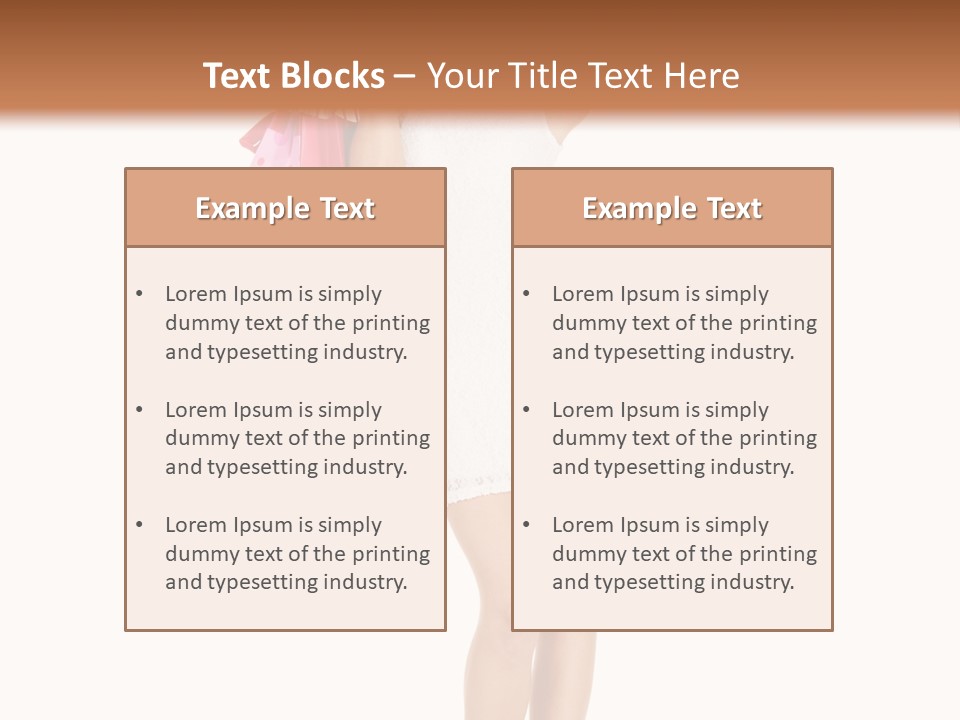 Retail Blond Bright PowerPoint Template