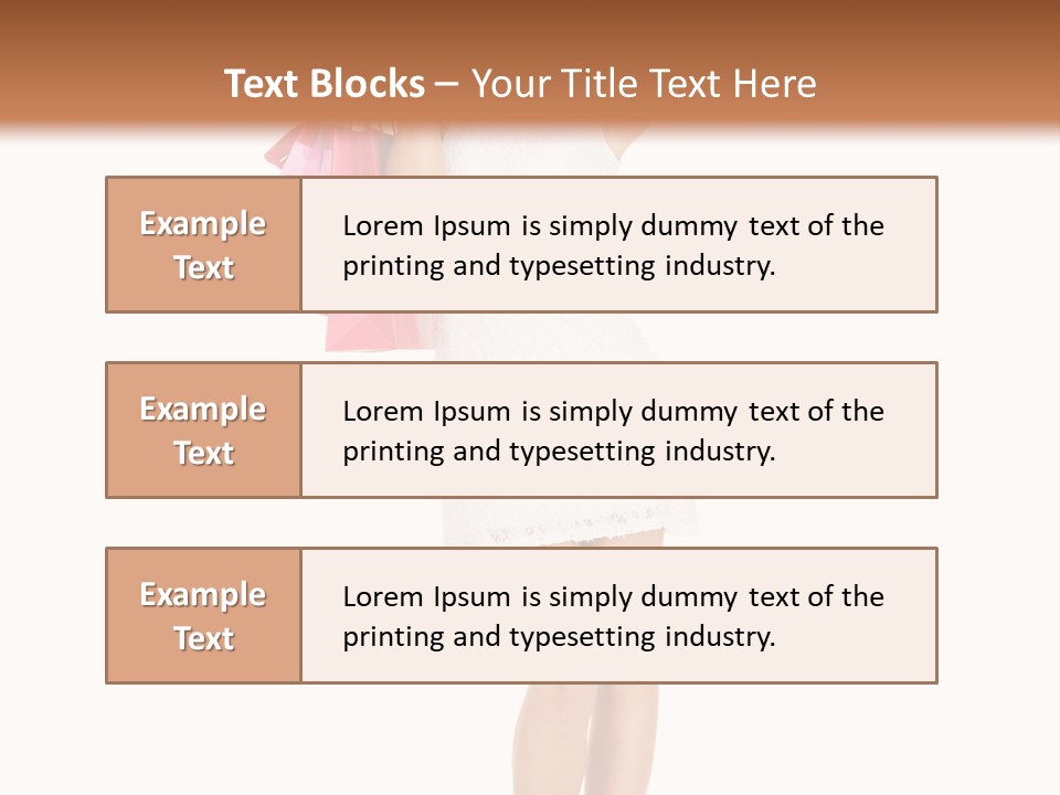 Retail Blond Bright PowerPoint Template