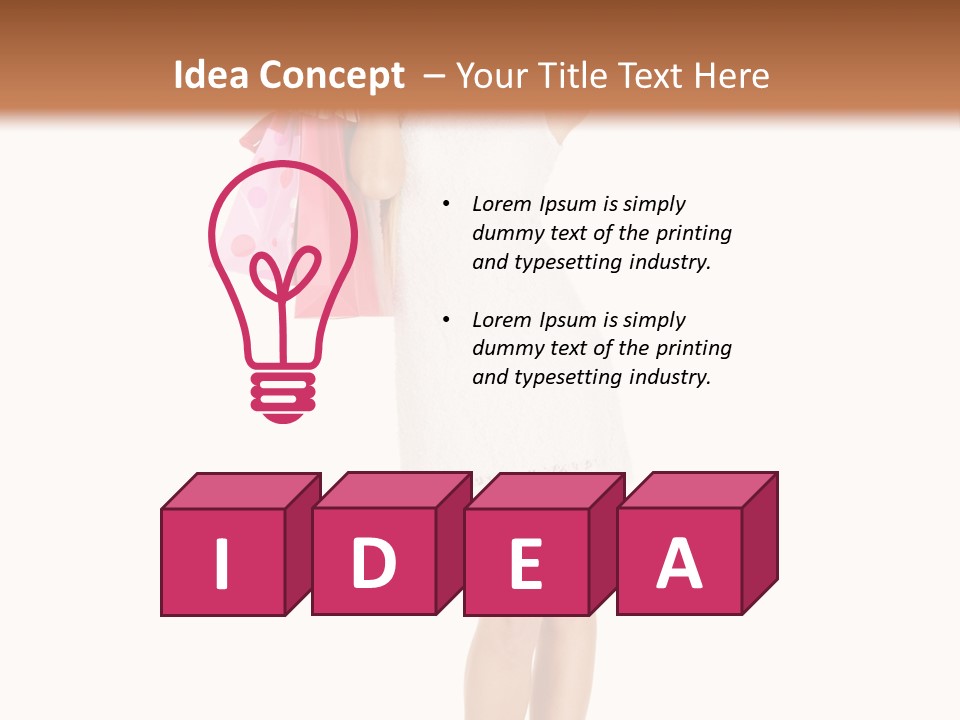 Retail Blond Bright PowerPoint Template