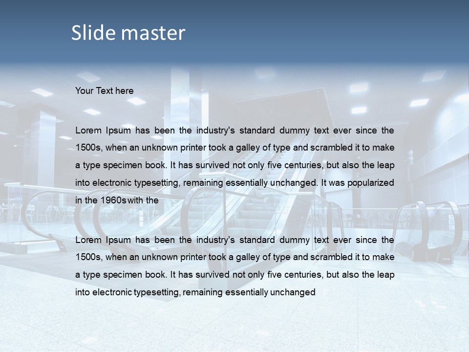 Close Up Public Step PowerPoint Template