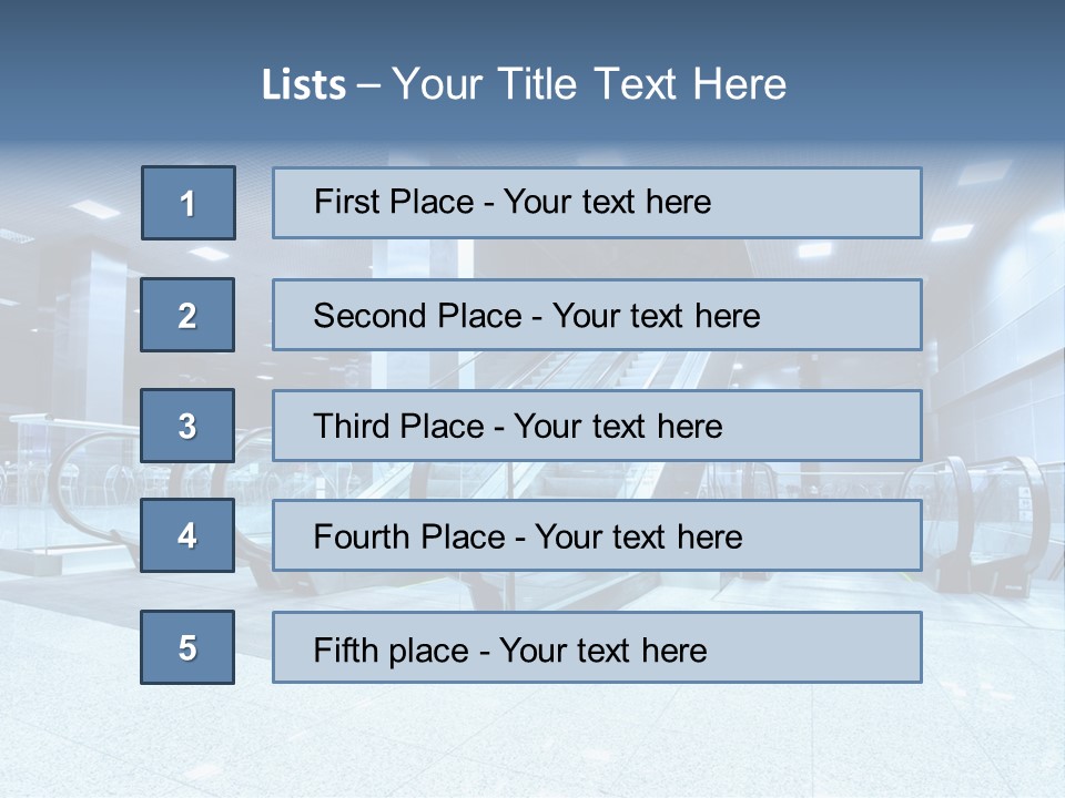 Close Up Public Step PowerPoint Template