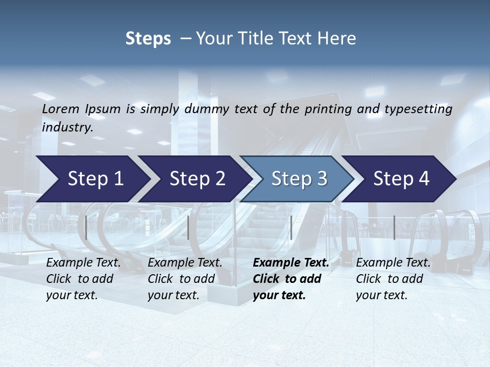 Close Up Public Step PowerPoint Template