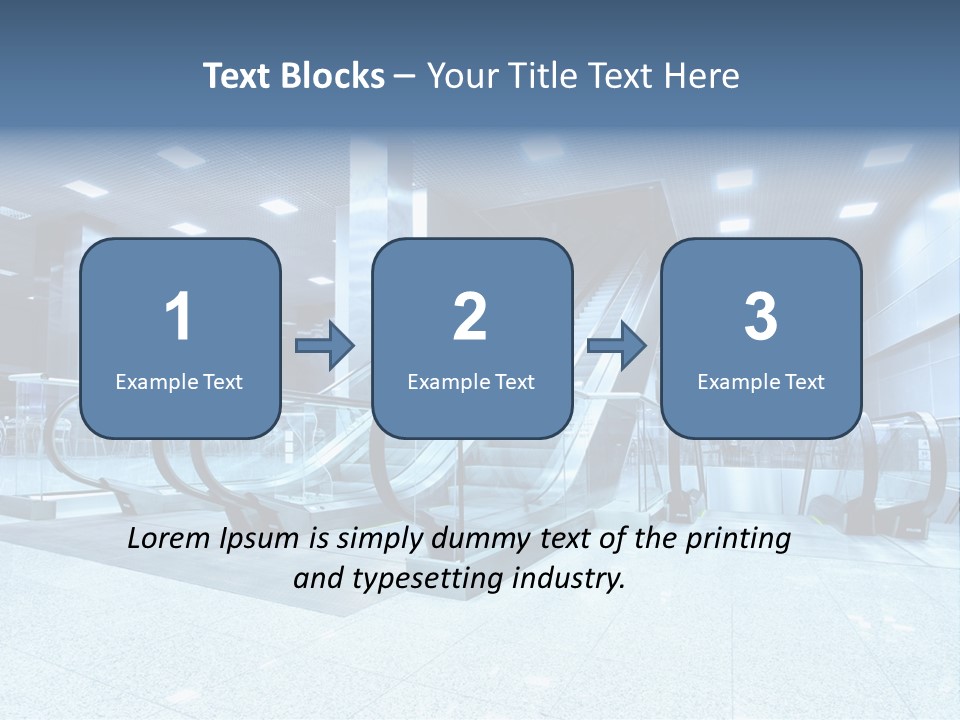 Close Up Public Step PowerPoint Template