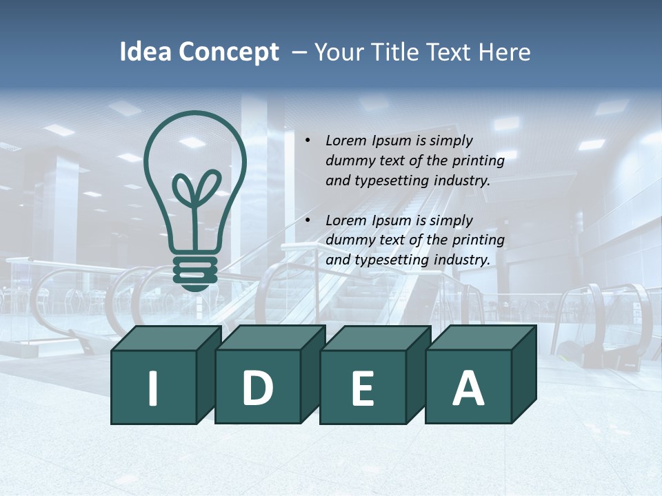 Close Up Public Step PowerPoint Template