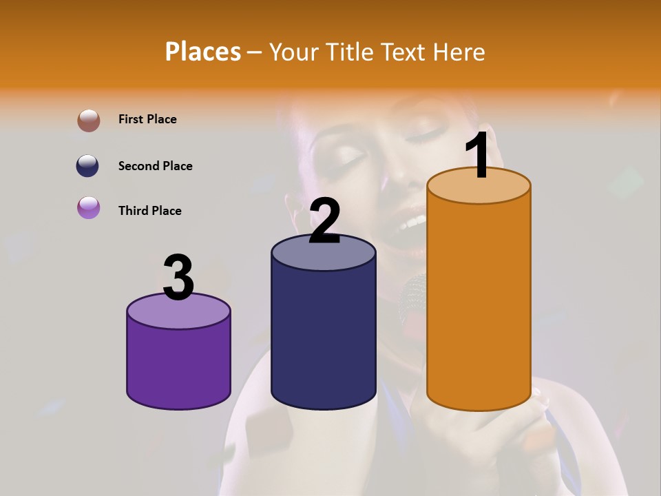Carefree Beauty Music PowerPoint Template
