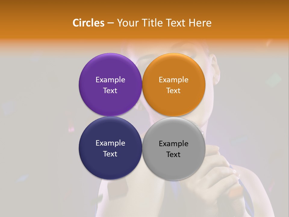 Carefree Beauty Music PowerPoint Template