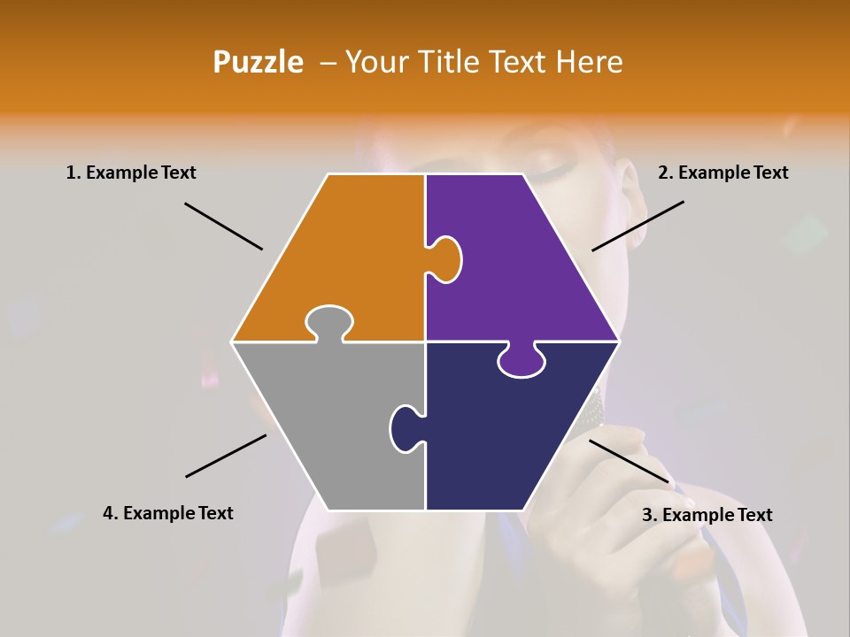 Carefree Beauty Music PowerPoint Template