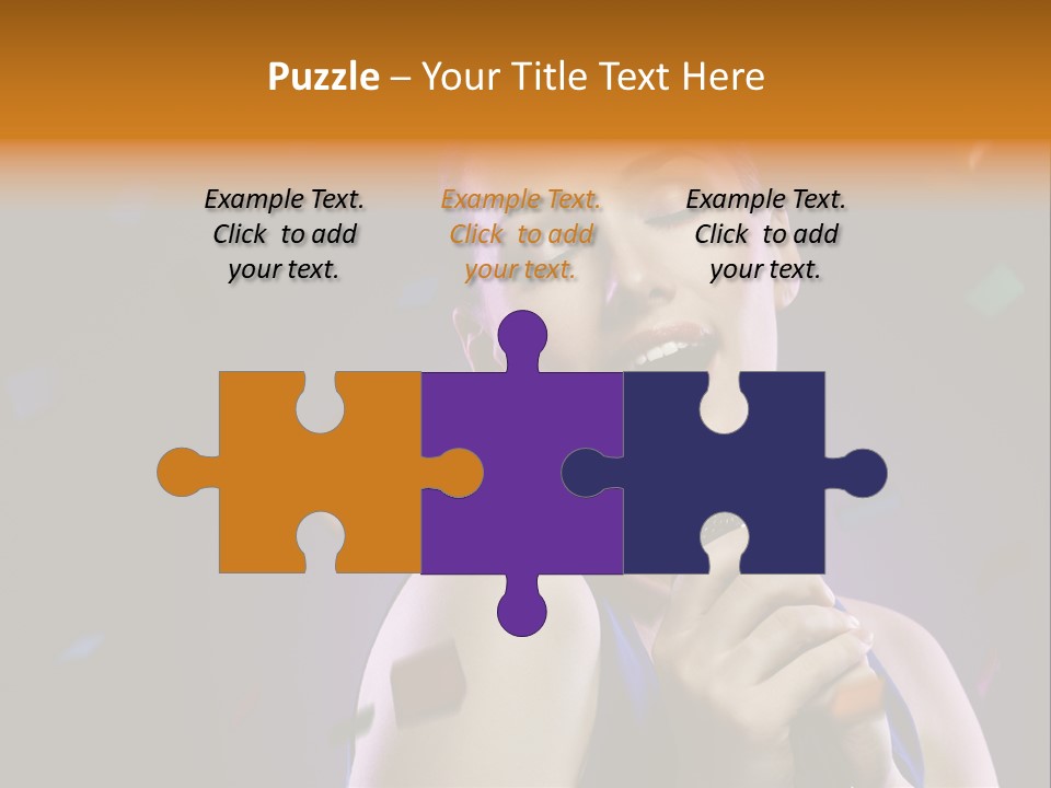 Carefree Beauty Music PowerPoint Template