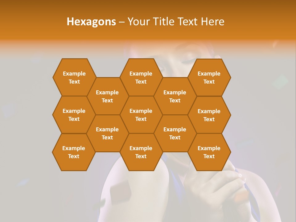 Carefree Beauty Music PowerPoint Template