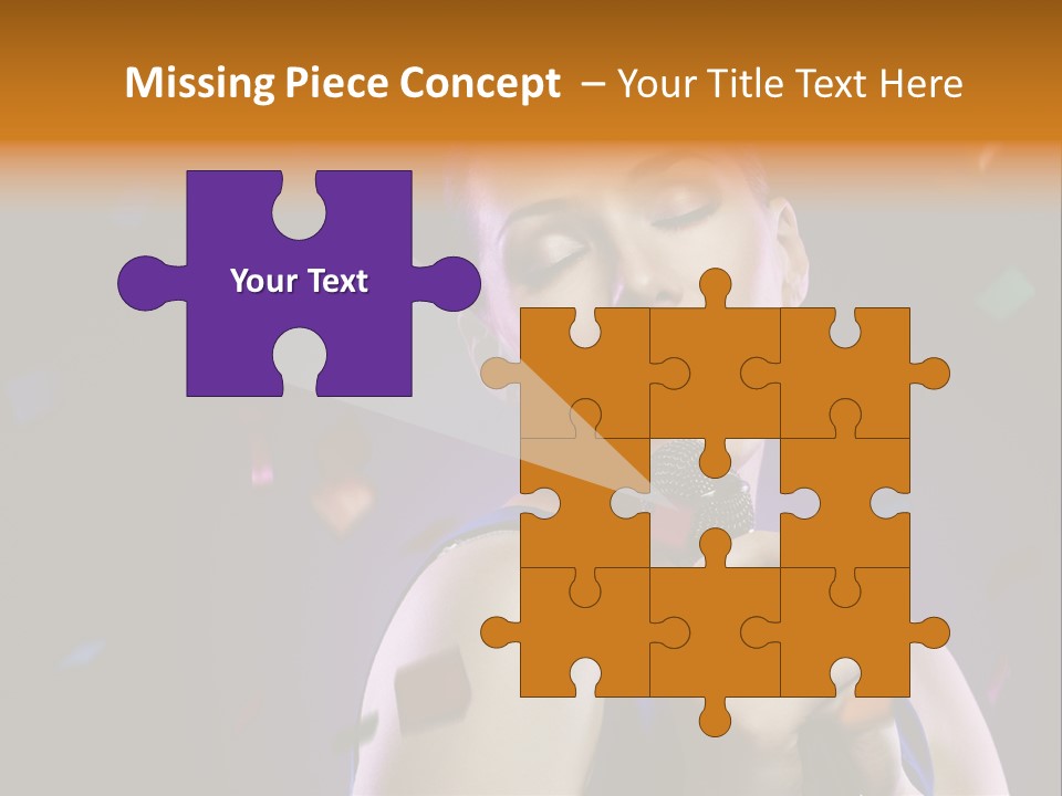 Carefree Beauty Music PowerPoint Template