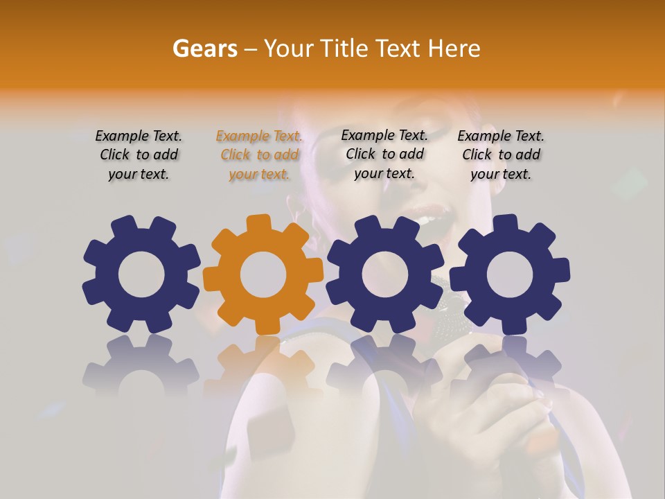 Carefree Beauty Music PowerPoint Template