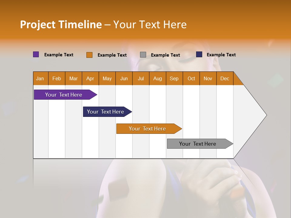 Carefree Beauty Music PowerPoint Template