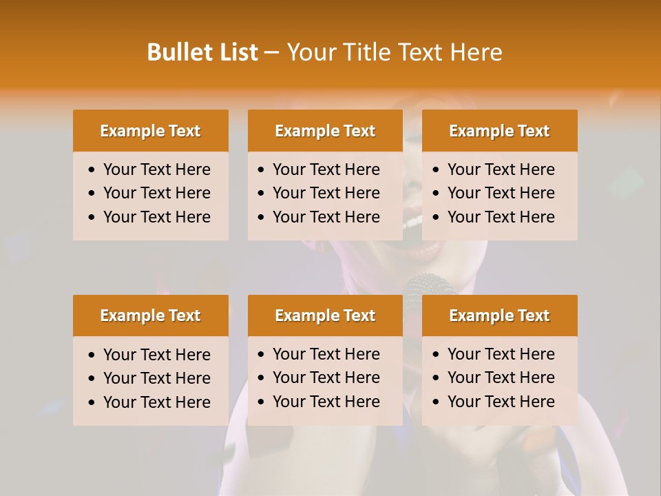 Carefree Beauty Music PowerPoint Template