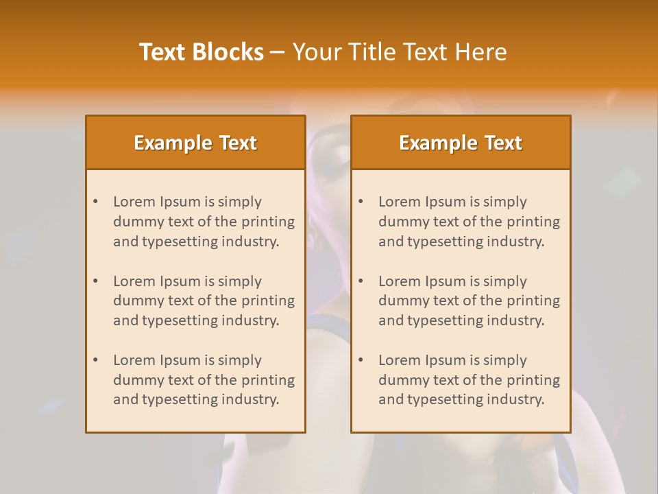 Carefree Beauty Music PowerPoint Template