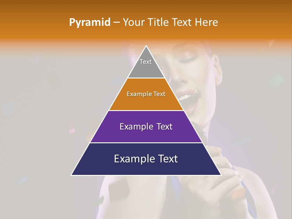 Carefree Beauty Music PowerPoint Template