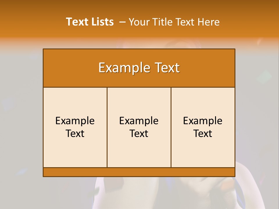 Carefree Beauty Music PowerPoint Template