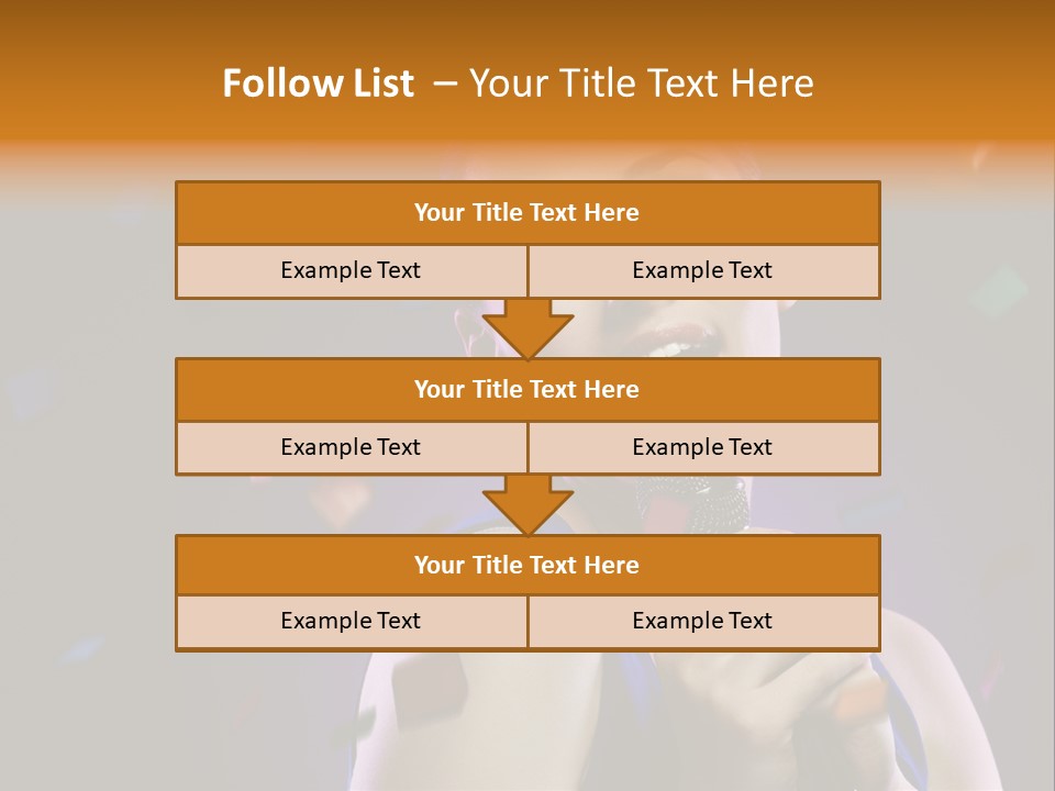 Carefree Beauty Music PowerPoint Template