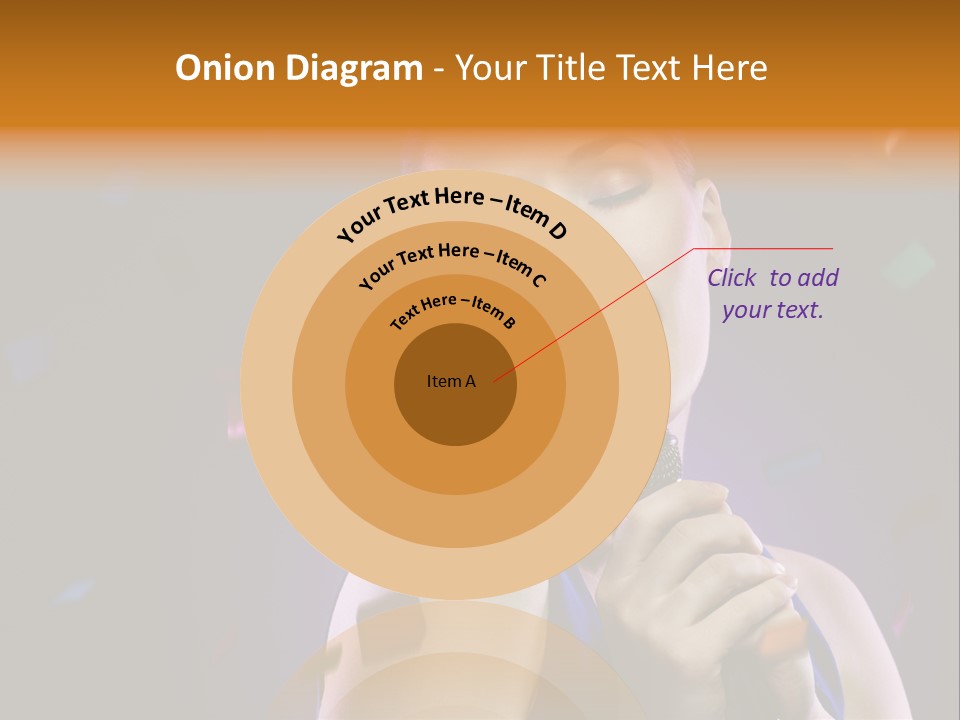 Carefree Beauty Music PowerPoint Template