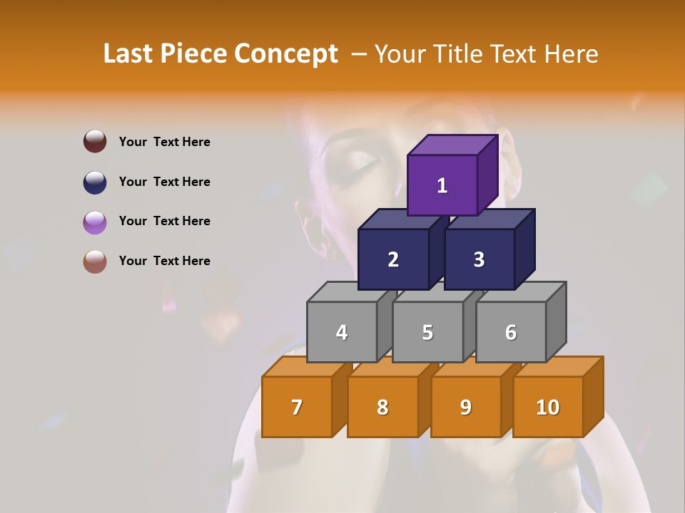 Carefree Beauty Music PowerPoint Template
