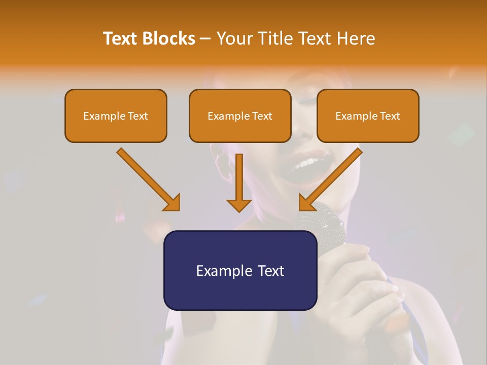 Carefree Beauty Music PowerPoint Template